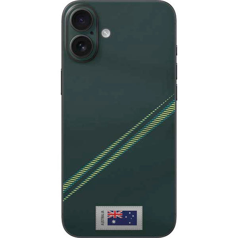 Australia Soccer Flag iPhone 16 Plus Skin